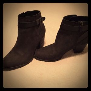 Franco Sarto Black suede bootie